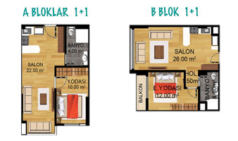 Esila KENT 1+1 Daire Tipi
