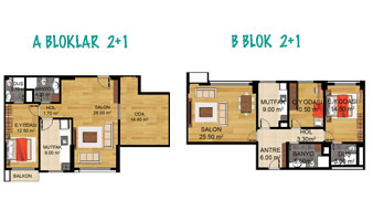 Esila KENT 2+1 Daire Tipi